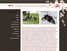 Tablet Screenshot of donomaslongcoatshepherds.com